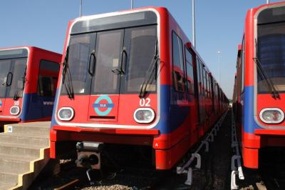 DLR02 at Beckton DLR. &copy; Byron5574