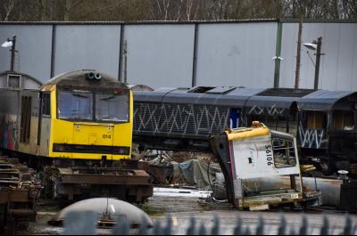 56106,60014 at Longport Electro-Motive Diesel Works. &copy; Brodie