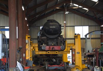 35006 steam at Gloucestershire Warwickshire Railway - Toddington TMD. &copy; AJax