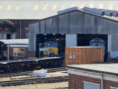 57302 at Eastleigh Works. &copy; Luivery