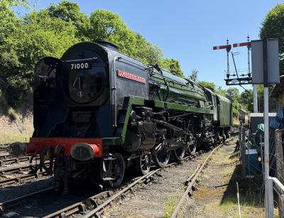 71000 steam at Severn Valley Railway - Bewdley. &copy; AJax
