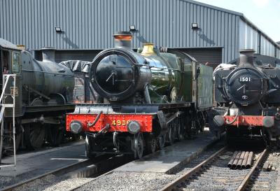 4930 steam at Severn Valley Railway - Bridgnorth Locomotive Works. &copy; AJax