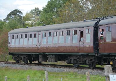 3083 coach at Severn Valley Railway - Rifle Range. &copy; AJax