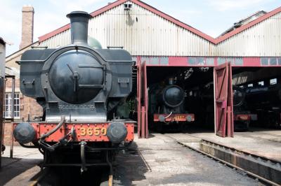 3650 steam,6697 steam,3822 steam at Didcot Railway Centre. &copy; trainlogger