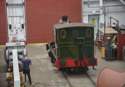 AB2134 steam at Darlington Locomotive Works. &copy; AJax