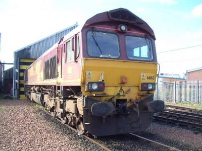 66163 at Ayr TMD. &copy; Byron5574