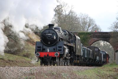 73082 steam at Bluebell Railway - Horsted Keynes. &copy; SirArchie34059