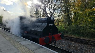 47109 steam at Chinnor & Princes Risborough Railway. &copy; MikeMOL