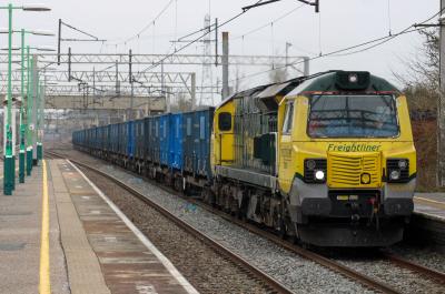 70001 at Acton Bridge (Cheshire). &copy; South Coast Trainspotter