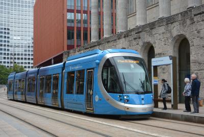 MM 53 at Town Hall (West Midlands Metro). &copy; AJax