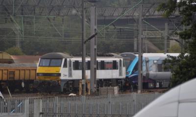 90011 at Crewe Basford Hall Freightliner Depot. &copy; Kempydak
