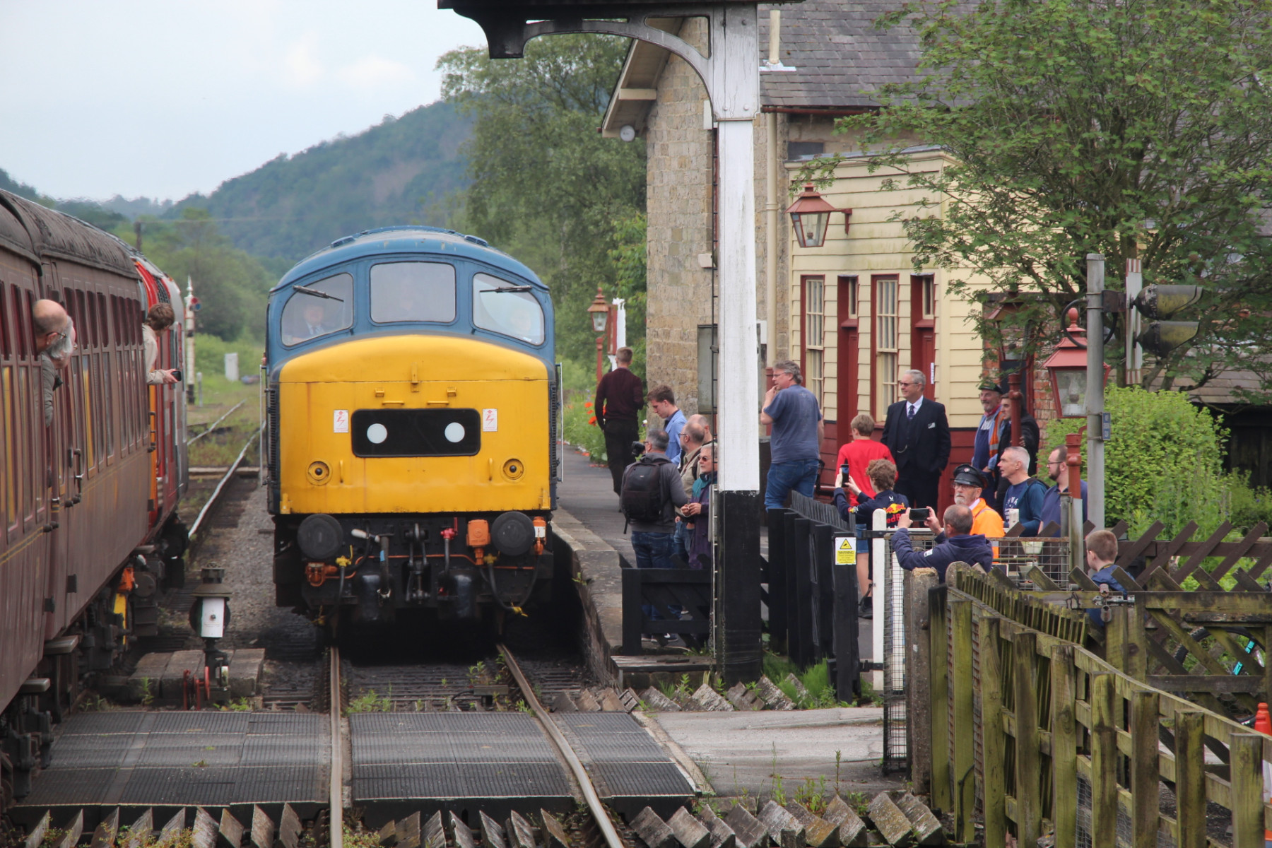 Photo of 45108 at North Yorkshire Moors Railway - Levisham — trainlogger