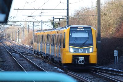 555041 at Brockley Whins (Tyne & Wear Metro). &copy; ConnorsRailPhotography