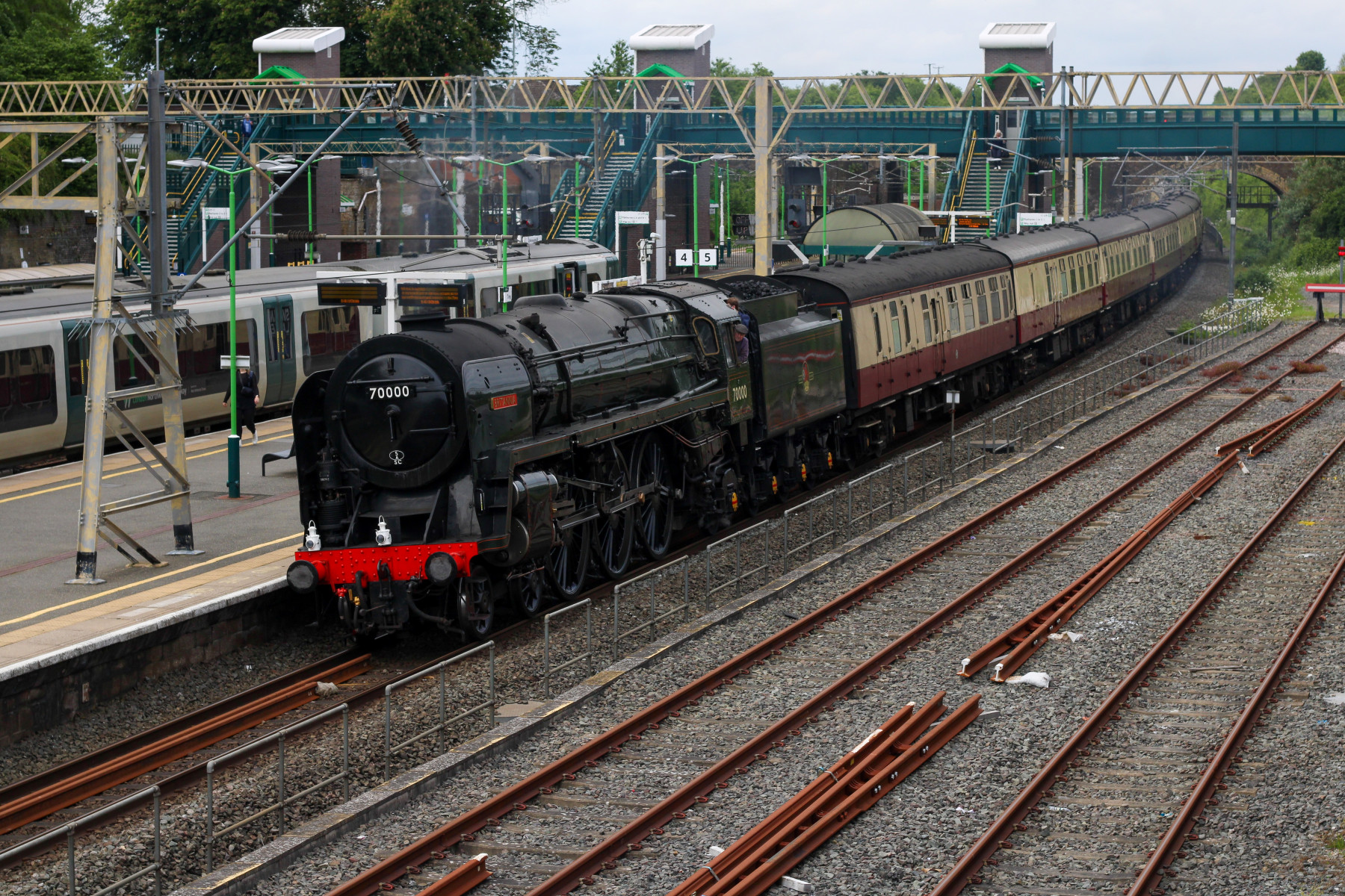 Photo of 70000 steam at Tring — trainlogger