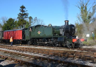 4110 steam at East Somerset Railway - Cranmore. &copy; AJax