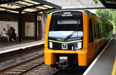 555005 at South Gosforth (Tyne & Wear Metro). &copy; MJM