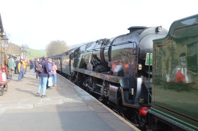 34046 steam at Keighley & Worth Valley Railway - Oakworth. &copy; ConnorsRailPhotography