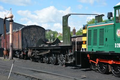 2857 steam at Severn Valley Railway - Bridgnorth Locomotive Works. &copy; AJax