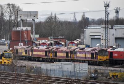 60049,60020,60045,67019 at Toton TMD. &copy; Brodie