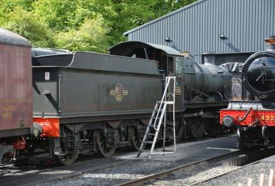 7325 steam at Severn Valley Railway - Bridgnorth Locomotive Works. &copy; AJax