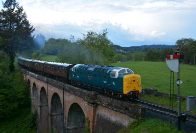55009 at Severn Valley Railway - Oldbury Viaduct. &copy; AJax