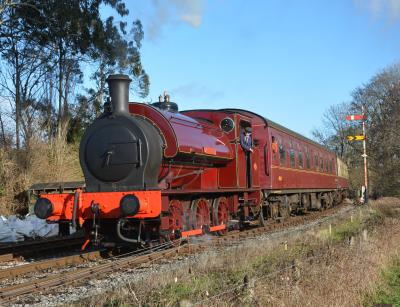 HE1589 steam at South Devon Railway - Bishops Bridge Loop. &copy; AJax