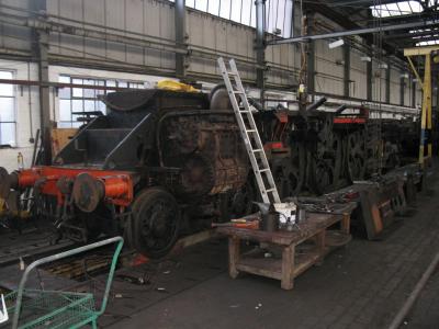 35027 STEAM at Southall depot. &copy; Byron5574