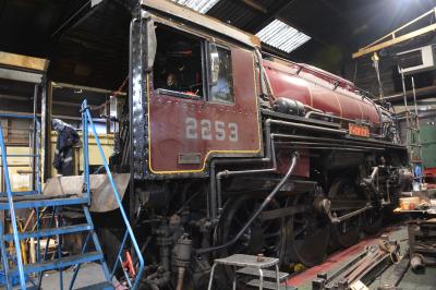 USA 2253 steam at North Yorkshire Moors Railway - Grosmont TMD. &copy; AJax
