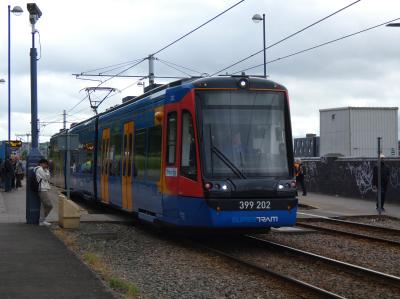 399202 at Sheffield Station/Sheffield Hallam University (Supertram). &copy; DEMU1013