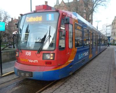 SYS 108 at Cathedral (Supertram). &copy; BigKev