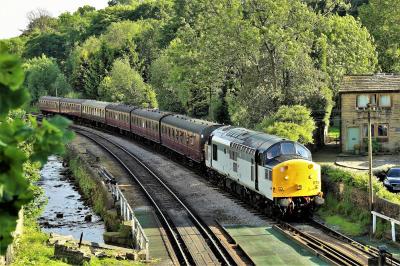 37075 at Keighley & Worth Valley Railway - Haworth. &copy; stevexos