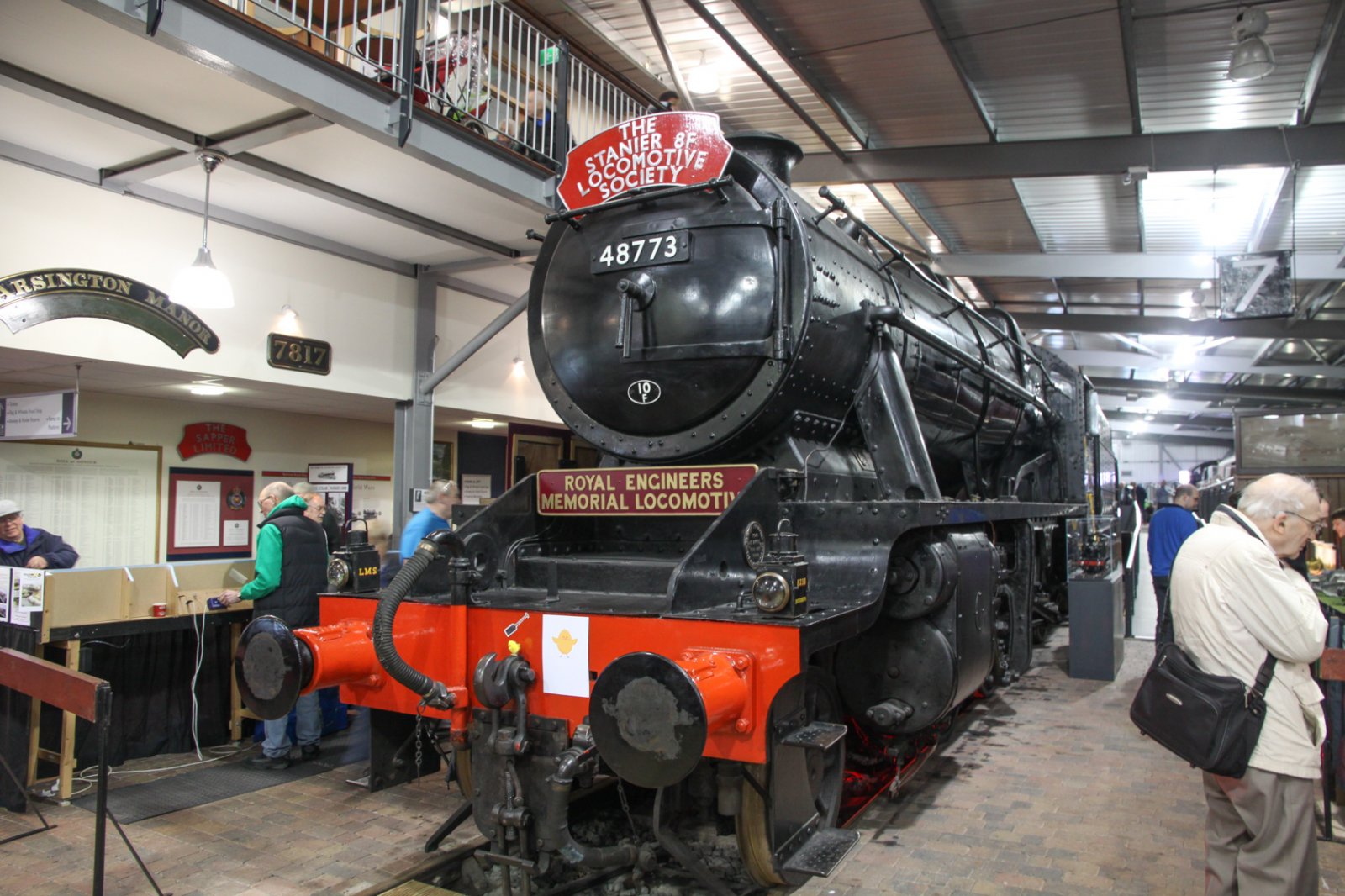 Photo of 48773 steam at Severn Valley Railway Highley Engine House