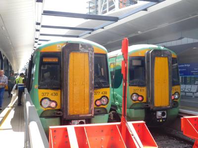377438,377611 at London Bridge. &copy; Trainman5862