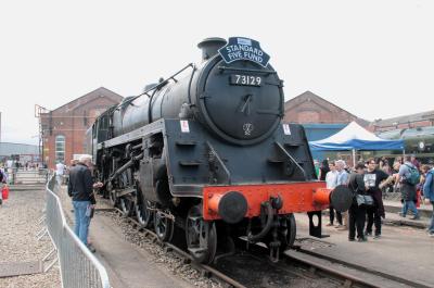 73129 Steam at Derby - The Greatest Gathering 2025. &copy; stevexos
