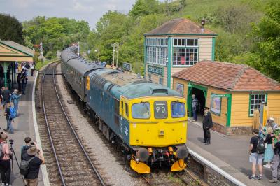 33053 at Swanage Railway - Corfe Castle. &copy; Zain