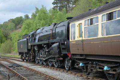 92134 steam at North Yorkshire Moors Railway - Levisham. &copy; AJax