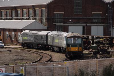 73133,43480,43484 at Eastleigh Works. &copy; al66class59