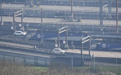 9714 at Cheriton Eurotunnel. &copy; MJM