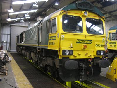 66589 at Leeds Vehicle Maintenance Facility (Leeds Midland Road). &copy; Byron5574