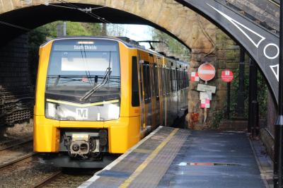 555005 at South Gosforth (Tyne & Wear Metro). &copy; ConnorsRailPhotography