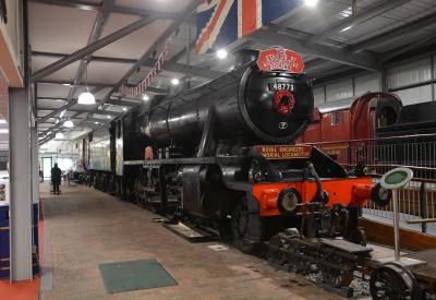 48773 steam at Severn Valley Railway - Highley Engine House. &copy; AJax