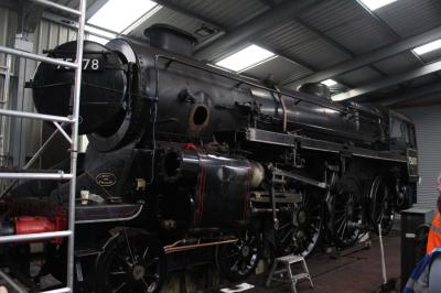 75078 steam at Keighley & Worth Valley Railway - Haworth depot. &copy; ConnorsRailPhotography