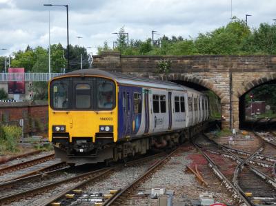 150003 at Sheffield. &copy; DEMU1013