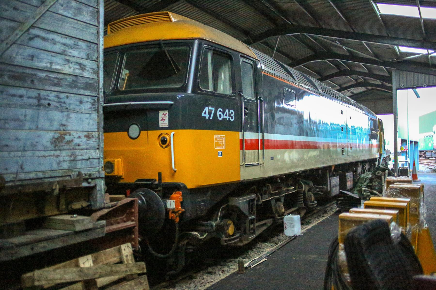 Photo of 47643 at Bo'ness & Kinneil Railway - Bo'ness Depot — trainlogger