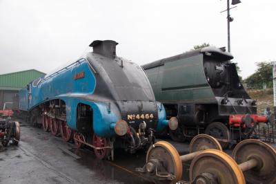 4464 steam,34007 steam at Mid Hants Railway - Ropley. &copy; trainlogger