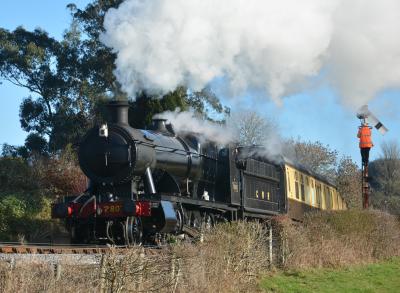 2807 steam at South Devon Railway - Bishops Bridge Loop. &copy; AJax