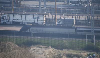 9802 at Cheriton Eurotunnel. &copy; MJM