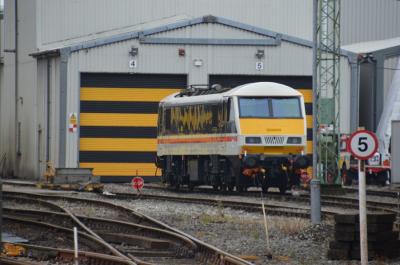 90001 at Crewe TMD. &copy; Kempydak