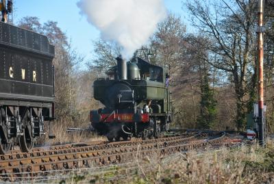 1369 steam at South Devon Railway - Bishops Bridge Loop. &copy; AJax