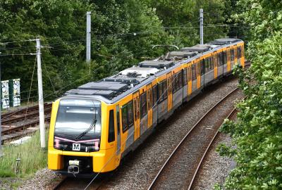 555004 at South Gosforth (Tyne & Wear Metro). &copy; MJM
